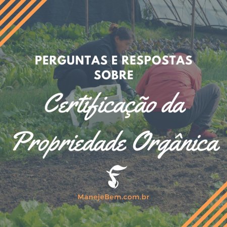 Perguntas e Respostas sobre a Certificação Orgânica