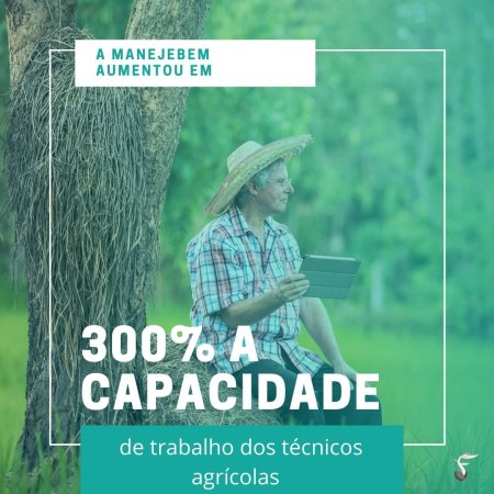 A ManejeBem aumentou em 300% a capacidade de trabalho dos técnicos agrícolas